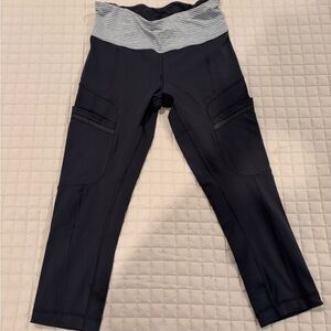 Lululemon cropped grey leggings